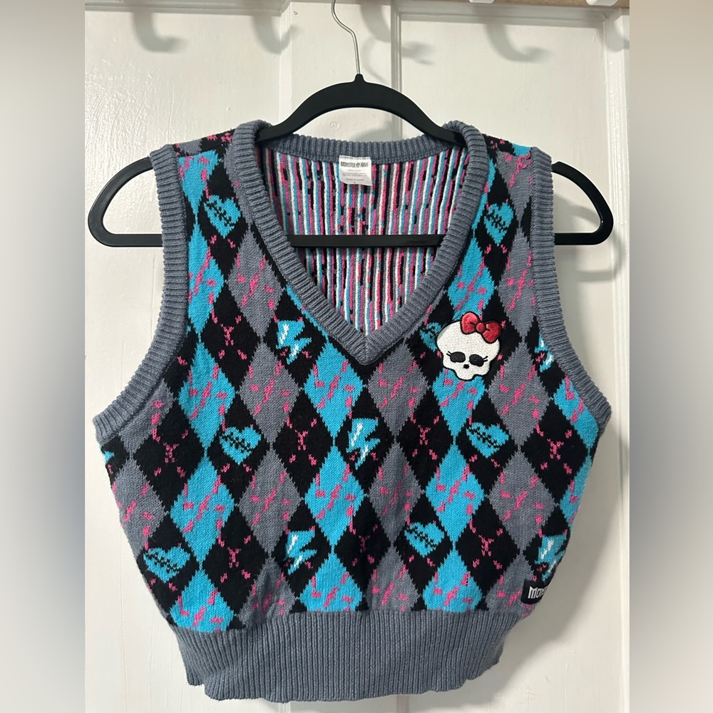 Adult Monster High Alumni Sweater Vest size L